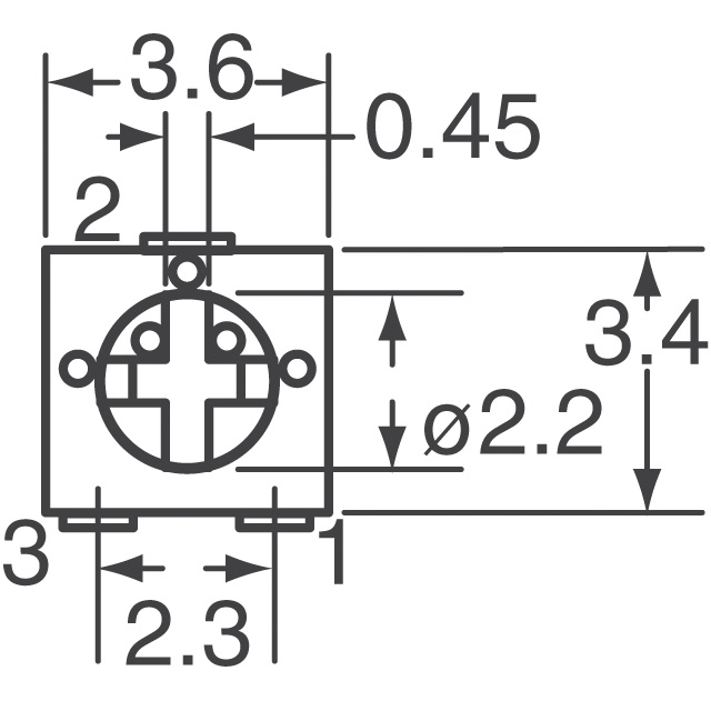 PVG3A201C01R00 Bourns Inc.  Trimmpotentiometer